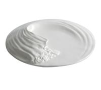 Grandes Assiettes Modernes Vaisselle de cuisine fusion Assiette plate en céramique for plats occidentaux Plateau for froids d'hôtel Assiettes Empilables