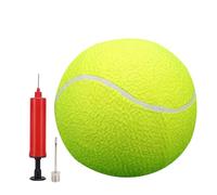 Grandes balles de tennis gonflables - 24,1, 21,6, 20,3 et 17,8 cm surdimensionnées avec construction en caoutchouc et fibre de laine | Cadeau promotionnel de couleur aléatoire pour animaux de