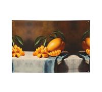 Grandes bannières de vacances à motif mangue et toiles de fond suspendues - Décorez facilement votre scène de fête