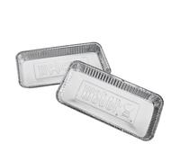 Grandes barquettes en aluminium WEBER - modèle XL - 5 pièces