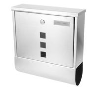 Grandes Boîtes À Leçons Murales En Acier Inoxydable,Décoration De Journal,Maison,Extérieur,Bureau - Type Silver