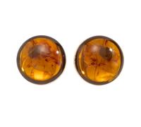 Grandes boucles d'oreilles à tige rondes en résine d'ambre avec bordure en fer mat, design géométrique exagéré, bijoux légers et hypoallergéniques pour femme, cadeau de fête quotidien, 1 Pair, Résine