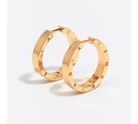 Grandes boucles d'oreilles créoles avec logo multicolore UN