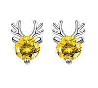 Grandes boucles d'oreilles créoles avec trois boucles d'oreilles de Noël à clip français, taille unique, Cristal, Pas de gemme