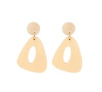 Grandes boucles d'oreilles créoles en forme de fleur avec pointes géométriques pour les amateurs de mode, boucles d'oreilles décontractées pour les fêtes, taille unique, Comme décrit, Comme décrit.