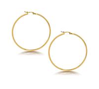 Grandes boucles d'oreilles créoles pour femme en acier inoxydable de style hip-hop punk 70-100 mm, 30mm, Acier inoxydable