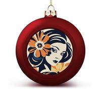 Grandes boules de Noël 2025 incassables et charmantes boules de Noël à suspendre de style rouge pour sapin de Noël, décoration de vacances