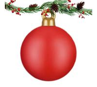 Grandes boules de Noël gonflables, boules de Noël gonflables extérieures - Grands ornements gonflables de 24 pouces | Décorations de boules gonflables, décorations de Noël en PVC, ornements c