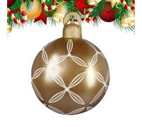 Grandes boules de Noël gonflables, décorations en PVC imperméable, boules décoratives de 45 cm, décorations de sapin de vacances, décoration de Noël d'intérieur et d'extérieur