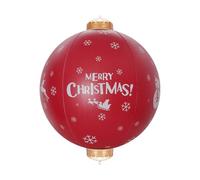 Grandes boules de Noël gonflables en PVC rouge à suspendre, affichage étanche, décoration explosive, idéales pour patio, porche, pelouse, patio, événements, fête, maison, configuration