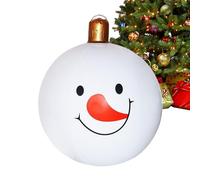 Grandes boules décoratives de Noël géantes gonflables | Fournitures de fête bonhomme de neige pour les vacances d'hiver, l'intérieur, la pelouse, la cour, la piscine, l'allée, le toit, la porte