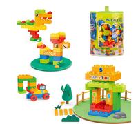 Grandes briques - 180 briques compatibles avec Duplo, Jouets créatifs pour enfants de 3 ans et plus