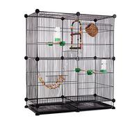 Grandes Cages à Oiseaux Solides en métal, Cage à Oiseaux créative, Transporteur de Produits pour Animaux de Compagnie, Cage de vol pour perroquets pour Balcon extérieur (C)