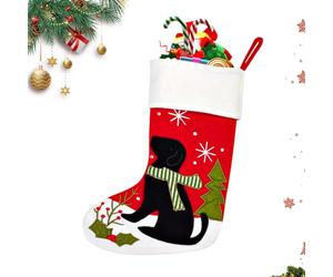 Grandes Chaussettes de Noël - 10,63 x 17,32 Pouces, matériau Polyester, léger 96 G, Ouverture réglable 7,87 Pouces, décoration d'ornement Festive | Chaussettes Cadeaux de fête pour Filles
