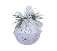 Grandes Cloches De Noël-décor Rustique De Maison De Vacances En Métal, Ornements De Cloches Jingle Pour Porte Murale De Guirlande De Cheminée D'arbre | Décoration Intérieure Et Extérieure Pour La Célé