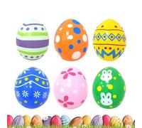 Grandes Décorations Gonflables - Ensemble De Pâques 6 Pièces | Oeufs Gonflables Colorés Pour Patio, Porche, Jardin, Parc, Anniversaires, Fêtes, Célébrations, Pelouse Intérieure Et Extérieure