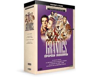 Grandes épopées indiennes - Coffret 4 films : La Loi du scalp + La Bataille de la Vallée du Diable + Ã€ l'assaut du Fort Clark + Le Fleuve de la dernière chance / Great Indian Epics - 4-DVD Box Se