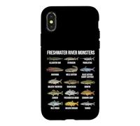 Grandes espèces de Poissons d'eau Douce Monstres de rivière d'eau Douce Coque pour iPhone X/XS