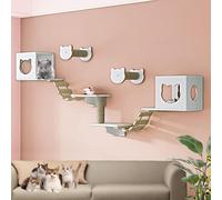 Grandes étagères murales pour chat, étagères et perchoirs pour mur, planche épaisse et élargie, espace étendu, différents styles de bricolage