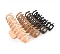 Grandes griffes géométriques for femmes, 1/2/4/6 pièces, épingle à cheveux croisée mate, mode française élégante, pinces à cheveux, ensemble d'accessoires for filles(2 pcs set5)