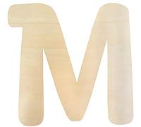Grandes lettres en bois de 30 cm pour travaux manuels, noms des enfants, tranches de bois MDF brut à suspendre au mur, tableau de signalisation pour décoration d'intérieur (M)