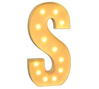 Grandes Lettres Lumineuses De 100 Cm, Cadre De Ballons for Fête d'anniversaire, Mariage, Décoration De Fond, Anniversaire, Fête Prénatale, Décoration De Jour(Letter S)