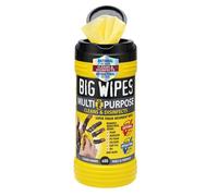 Grandes lingettes 2410 Big Wipes en plastique, lingettes de nettoyage polyvalentes, 4 "x 4", noir, 80 pièces