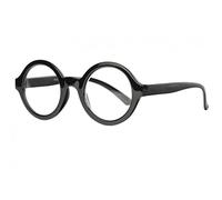 Grandes Lunettes de Lecture Rondes Noires Design Fashion Giny - Taille: Dioptrie 3,5 - Couleur: Noir - Homme