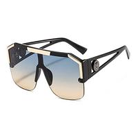 Grandes lunettes de soleil carrées sans monture for femmes, lunettes de soleil transparentes for femmes, miroirs luxueux for femmes, grandes lunettes de soleil for femmes et oculaires for femmes ( Col