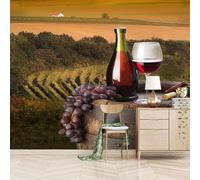 Grandes Maisons De Vigne En Trois Dimensions Papier Peint 3D Installation Facile Intissé Tapisserie Bureau Salon Canapé Chambre Décoration Murale-250cm×170cm