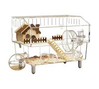 Grandes Maisons Transparentes pour Hamsters - Cages Robustes pour furets en Acrylique avec Construction à Double paroi, Habitat Visible pour Petits, idéales pour familles et amoure