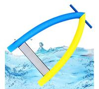 Grandes nouilles de piscine - 80-115 cm - En Epe A - Bleu et jaune - Jouet aquatique - Pour les cours de natation - Aide à la natation - Planche de natation pour enfants et adultes