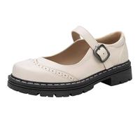 Grandes pantoufles à coupe basse avec semelle épaisse, boutonnière, chaussures de loisirs élégantes pour femme, pour la vie quotidienne, les voyages, les rendez-vous, beige, 41 EU