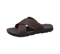 Grandes pantoufles pour homme comme chaussures d'extérieur sous des sandales de loisirs polyvalentes - Combinables avec un jean pour une liberté d'orteils aérée grâce à la conception ouverte - Semelle