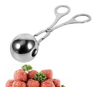 Grandes Pinces À Boulettes de Viande, Boulette À Viande Manuelle en Acier Inoxydable Presse À Boulettes de Viande Portable, pour Gâteau, Crème Glacée, Machine À Boules, Pâte Frite (4,5 cm de Diamètre)