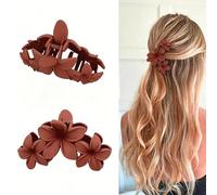 Grandes pinces à cheveux 10,9 cm - Mat - Antidérapantes - Kaki | Grandes pinces à cheveux, finition mate, forte tenue antidérapante, 10,9 cm, pour cheveux épais et fins, bouclés