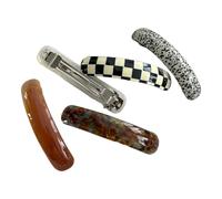 Grandes pinces à cheveux, élégantes épingles à cheveux en arc elliptique, lot de 5 accessoires rétro, outil de style couvre-chef, grandes barrettes pour femme, parfaites pour un usage quotidien et le