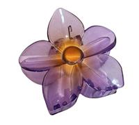 Grandes pinces à cheveux en forme de fleur, pinces à cheveux tropicales transparentes - Pince à cheveux sur le thème de la plage, coiffe de fleurs de vacances au bord de,
