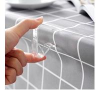Grandes pinces pour nappe (paquet de 8) - Transparentes S