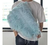 Grandes Plumes d'autruche moelleuses, 10 pièces, Plumes d'autruche Naturelles 50-55CM pour centres de Table de Mariage, décoration de fête de Carnaval
