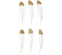 Grandes Plumes Fantaisies 18 cm X 6 pièces - Rico Design(...) - Blancor Blanc Blancor Blanc