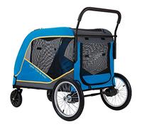 Grandes poussettes for chiens de grande taille et 4 chats, poussette for chiens de grande taille, landau de voyage robuste for chiens de grande taille, poussette for animaux de compagnie jumeaux ou mu