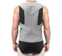 Grandes Tailles Correcteur De Posture Corset Lombaire XS-5XL Ceinture De Maintien Dorsale Hommes Et Femmes Soutien De La Colonne Vertébrale Étudiants Et Adolescents(Gray,3XL)