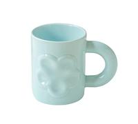 Grandes tasses à café colorées faites à la main en céramique en relief de 283,5 g, grande tasse à thé pour bureau et maison, tasse pour café, soupe, thé, lait, latte, boissons froides, excellent - 4