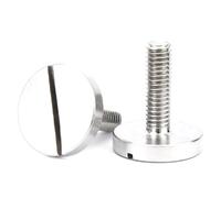 Grandes vis à tête plate M2-M6, boulon à tête cylindrique en un mot en acier inoxydable, 2 pièces, 2 pièces, M6x30mm