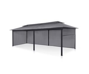 Grandezza Cortina Pavillon de jardin 3x6 m 4 panneaux latéraux