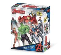 Grandi Giochi Avengers Puzzle lenticulaire Horizontale avec 200 pièces incluses et Emballage avec Effet 3D-PUA01000, PUA01000