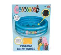 Grandi Giochi Barbapapà BAP31000 Piscine Gonflable pour Enfant avec 3 Anneaux 90 cm