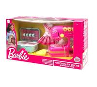 Grandi Giochi Barbie - Machine à Coudre avec pédale, Panier à Coudre et Mannequin - Jouet créatif pour fabriquer des vêtements et de Nouveaux Looks personnalisés, à partir de 3 Ans