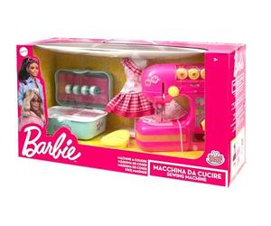 Grandi Giochi Barbie - Machine à Coudre avec pédale, Panier à Coudre et Mannequin - Jouet créatif pour fabriquer des vêtements et de Nouveaux Looks personnalisés, à partir de 3 Ans
